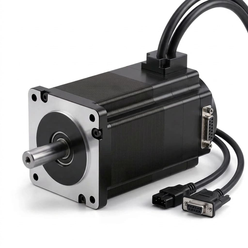 NEMA 23 closed-loop stepper motor with integrated optical encoder