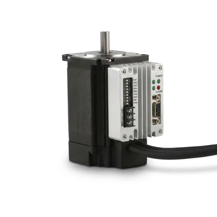 All-in-one closed-loop stepper motor with onboard DSP driver