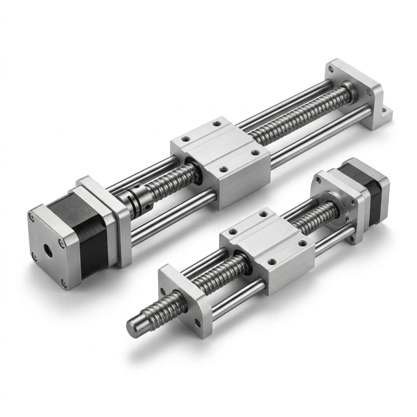 Miniature linear stepper actuator with slide carriage for lab dispensers