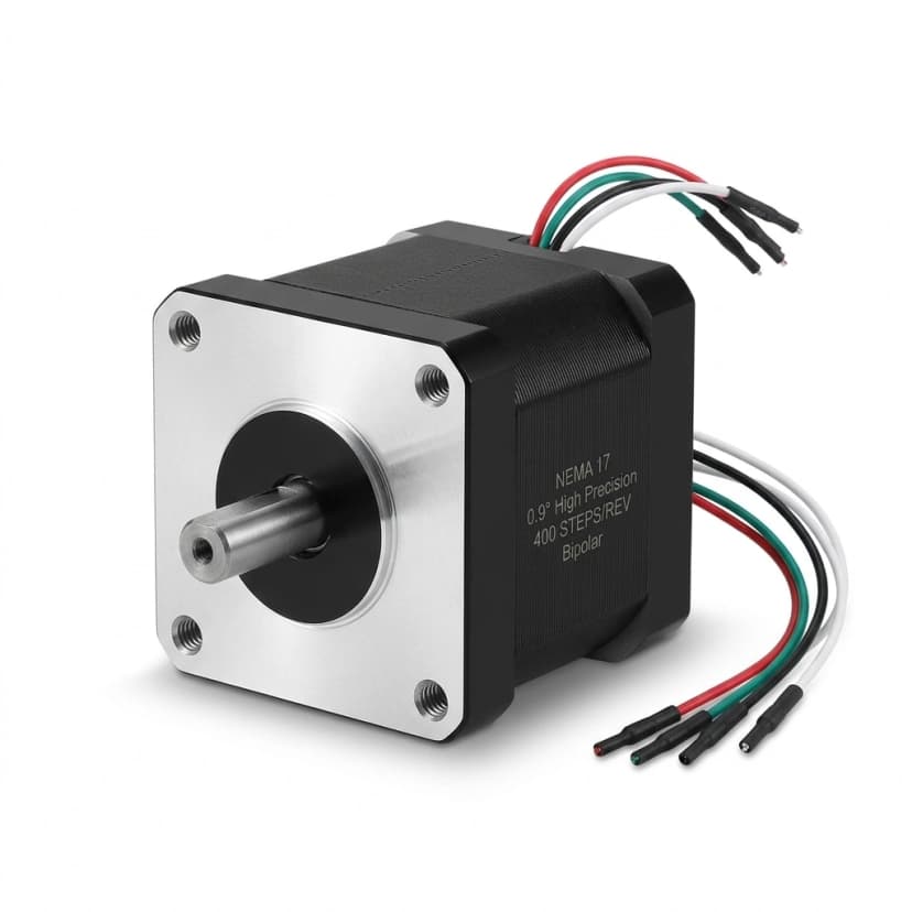 NEMA 17 0.9-degree 400-steps stepper motor for diagnostic instruments