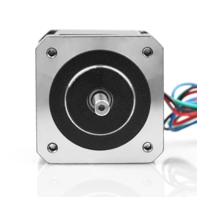 Custom NEMA 23 stepper motor with precision keyway output shaft