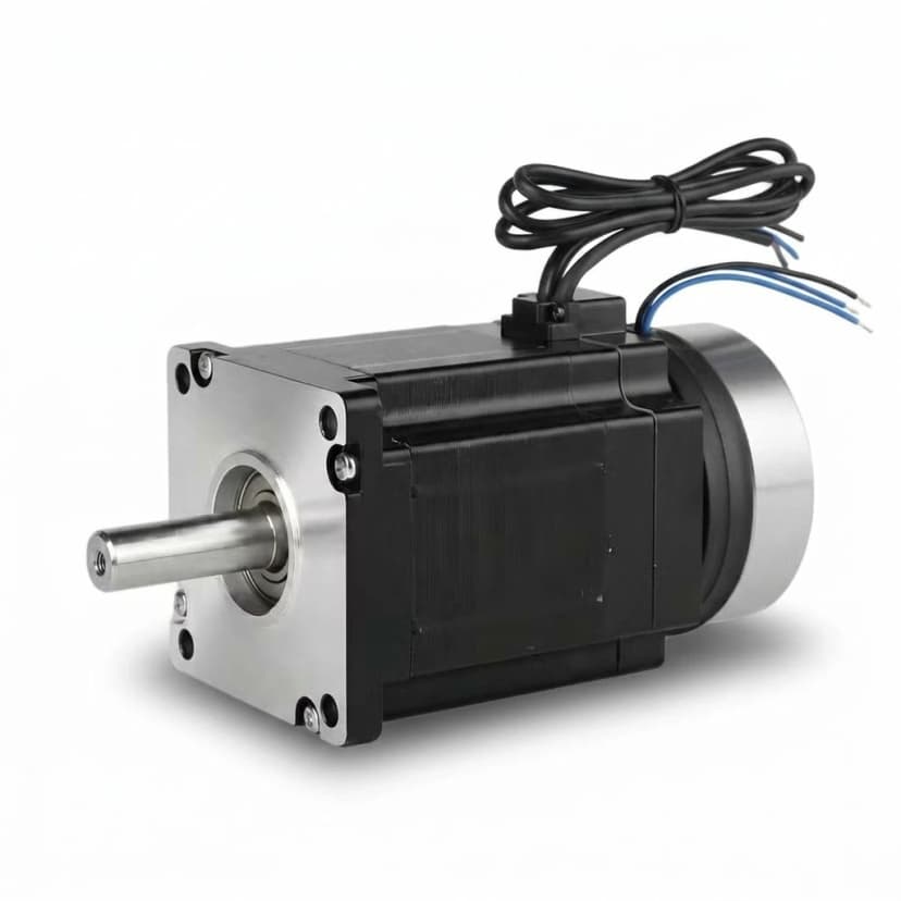 NEMA 23 stepper motor with fail-safe electromagnetic holding brake