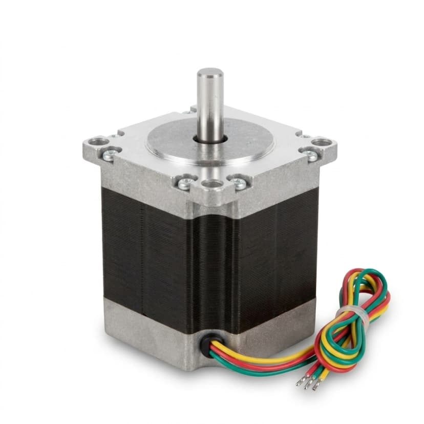 Three-phase NEMA 23 1.2-degree low-vibration hybrid stepper motor